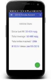 MPG Mileage Tracker