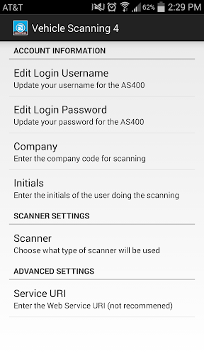 Vehicle Scanning 4 Screen 2