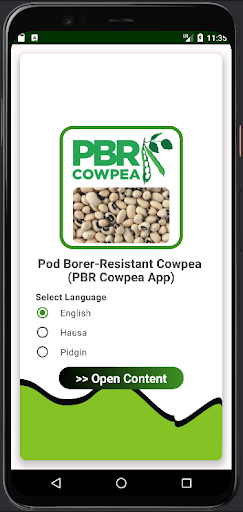 Android application PBR Cowpea App screenshort