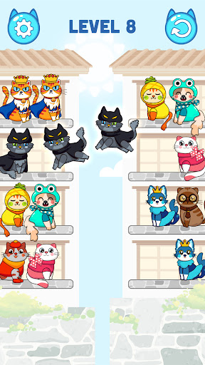 Cat Color Sort Puzzle androidhappy screenshots 1