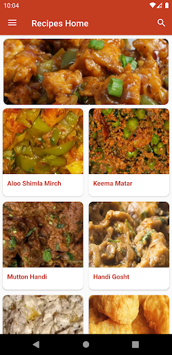 Android application Pakistani Food Recipes screenshort
