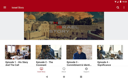 Screenshot of The Israel Story