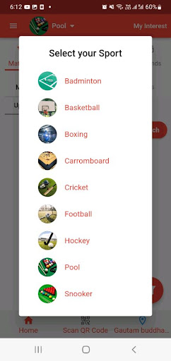 Android application Playing partner screenshort