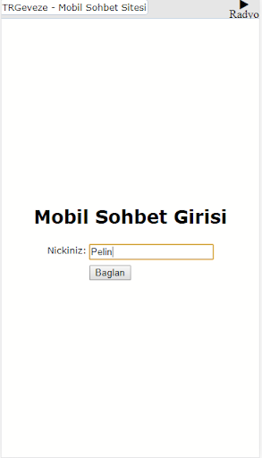Android application KelebekFinal - Mobil Sohbet screenshort