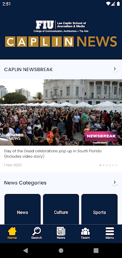 Android application CAPLIN News screenshort