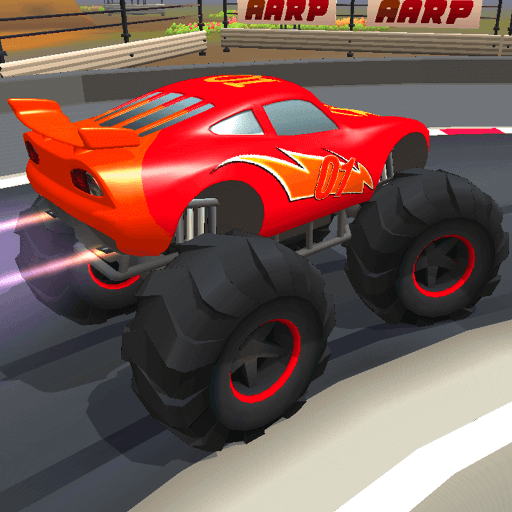 Corrida de carros Monster Truck para 2 jogadores em COQUINHOS