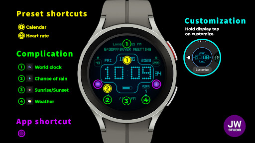 JW118 jwstudio watchface Screen 2