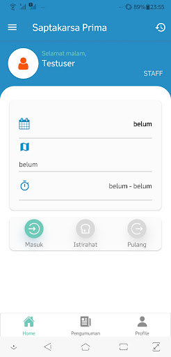 Sapta HRIS Screen 2