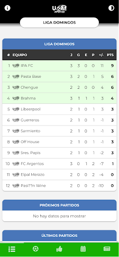Android application UOM Deportes PM screenshort