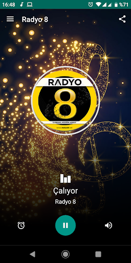Android application Radyo 8 screenshort
