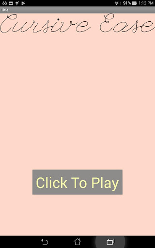 Android application Cursive Ease screenshort