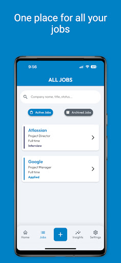 Android application JobScope - Track your jobs screenshort