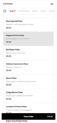 O Yes Kebab Screen 3