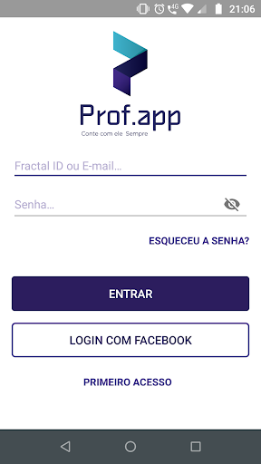 Android application Prof screenshort