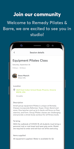 Remedy Pilates Screen 3