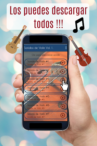 Sonidos de Violín, melodías. Screen 2