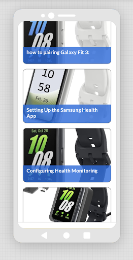 Samsung Galaxy Fit 3 App Guide