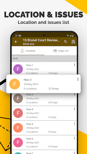 SnagBricks - Site Auditing Screen 3