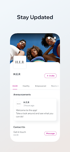 H.E.R: Women & Wellness App Screen 3