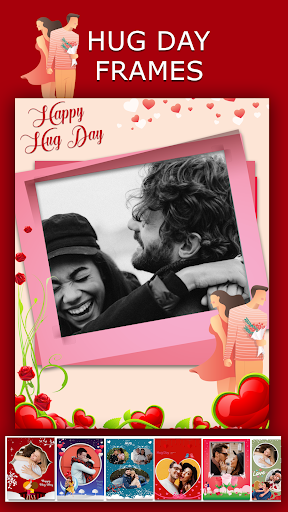 Hug Day Photo Frames,Greetings Screen 2