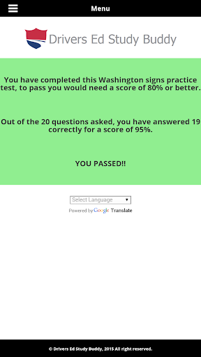 Washington Driver License Test