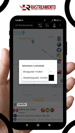 LR rastreamento Screen 3