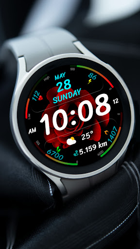 Digital Sport Flower Watchface