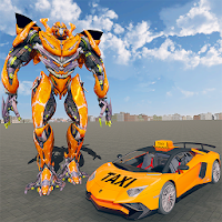 Robot Car Taxi: Future Robot Taxi Transporter Game