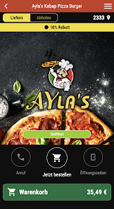 Aylaʼs Kebap Pizza Burger