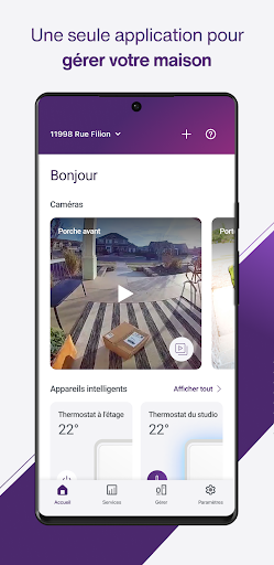 Aperçu de l'application