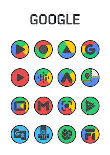 Circle Dark — zrzut ekranu pakietu ikon