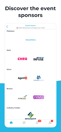 Screenshot of B2B Marketing Exchange Events