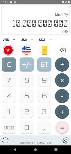 Máy Tính Quy Đổi Tiền Tệ TiTi Screen 3