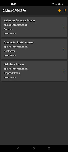 Civica CPM 2FA Screen 2
