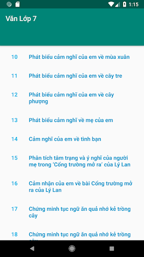 Những bài văn hay lớp 7 Screen 3