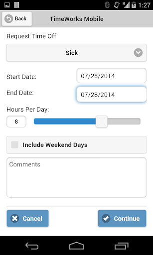 TimeWorksPlus Screen 3