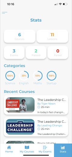 Yam Online & Offline Learning Screen 2
