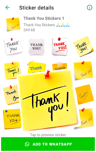 Thanks stickers for WhatsApp Screen 3