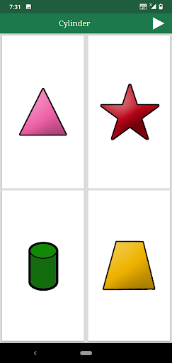 Shapes and Colors in English Screen 3