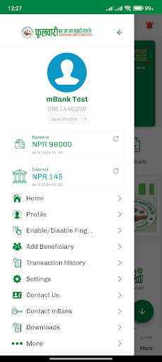 Fulbari Smart mBank Screen 2