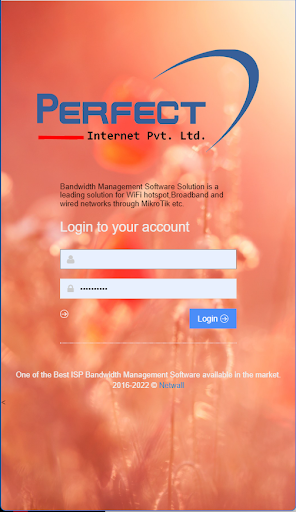 Android application Perfect Internet UI screenshort