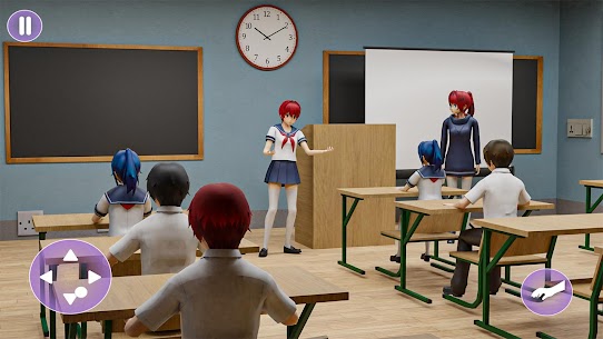 تحميل لعبة Anime Girl Virtual School Life مهكرة اخر اصدار 1