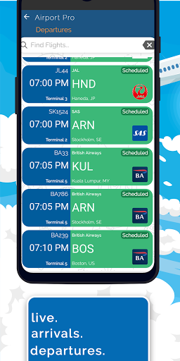 Android application Juneau Airport (JNU) Info screenshort