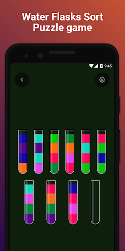 Android application Water Flasks Sort Puzzle Game screenshort