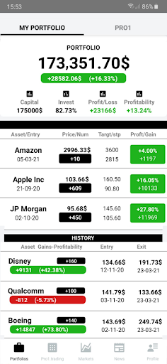 Pro1.trading Screen 3