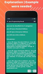 Programming Recall for Java Screenshot