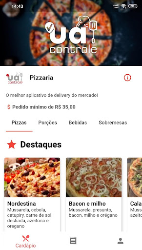 Android application Uai Controle - Delivery screenshort