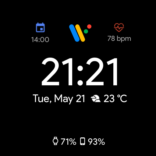 Pixel Minimal Watch Face - Mặt đồng hồ cho WearOS