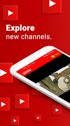 Android application SubLike - Subs, Likes & Views screenshort