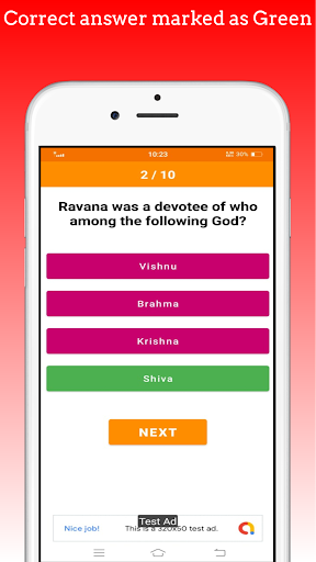Ramayan Quiz Screen 3